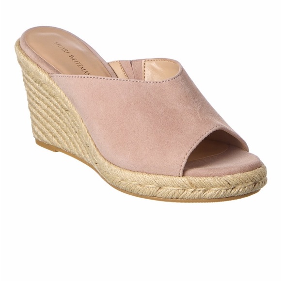 Stuart Weitzman Suede Wedge Sandal - Picture 5 of 8